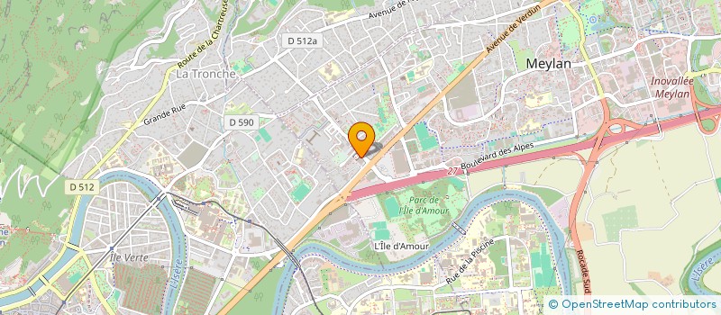 localisation de l'entreprise COPROP GARAGES GRESIVAUDAN  MEYLAN