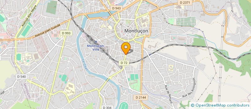 localisation de l'entreprise COPROP GEORGE SAND à MONTLUCON