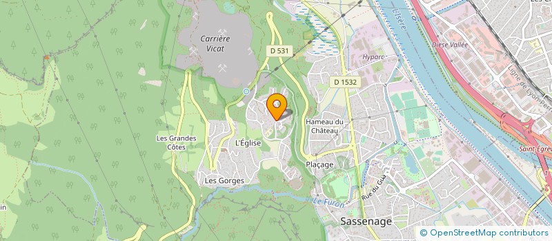 localisation de l'entreprise COPROP HAUTS DE SASSENAGE à SASSENAGE
