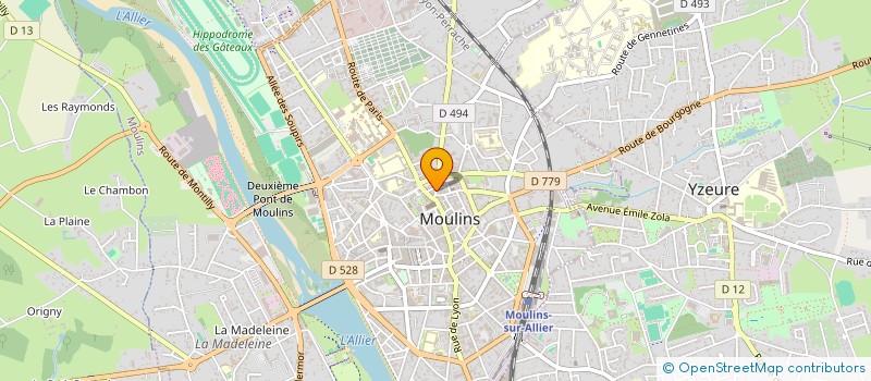 localisation de l'entreprise COPROP HOTEL DE LA MONNAIE  MOULINS