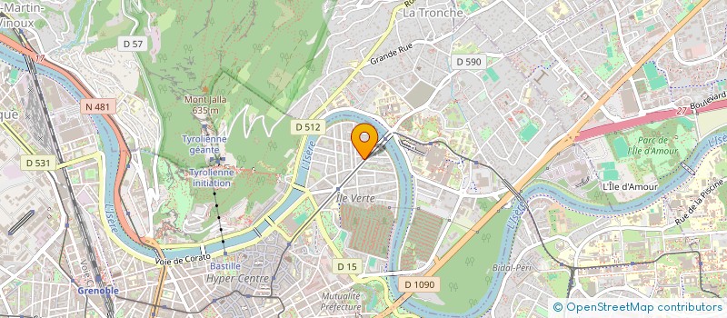 localisation de l'entreprise COPROP ILE VERTE  GRENOBLE