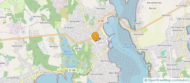 localisation de l'entreprise COPROP IMMEUBLE 14 RUE INOUARH BRAS 56470 LA TRINITE SUR MER  LA TRINITE-SUR-MER