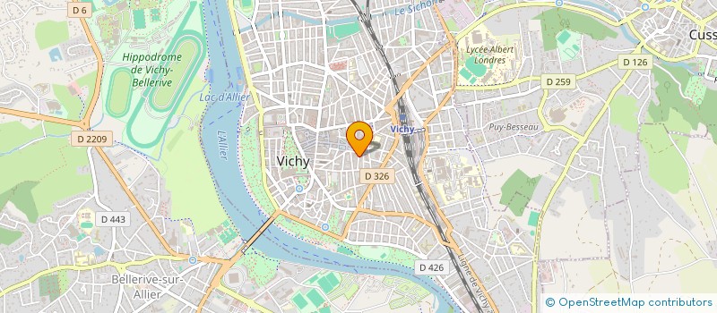 localisation de l'entreprise COPROP IMMEUBLE 19 RUE COUTURIER  VICHY