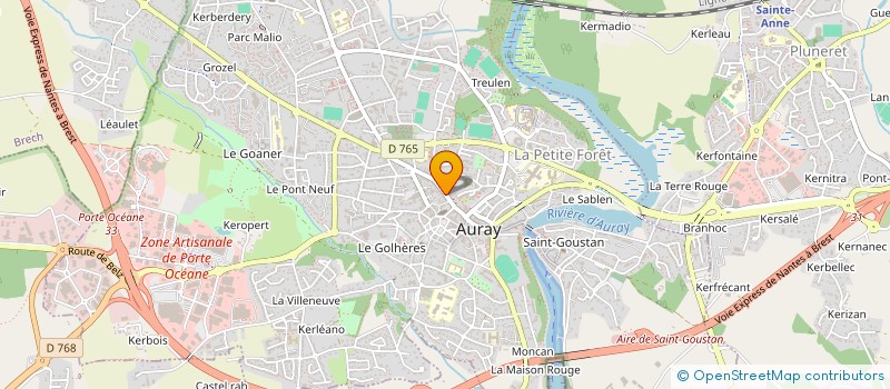 localisation de l'entreprise COPROP IMMEUBLE 21 RUE GEORGES CLEMENCEAU 56400 AURAY à AURAY