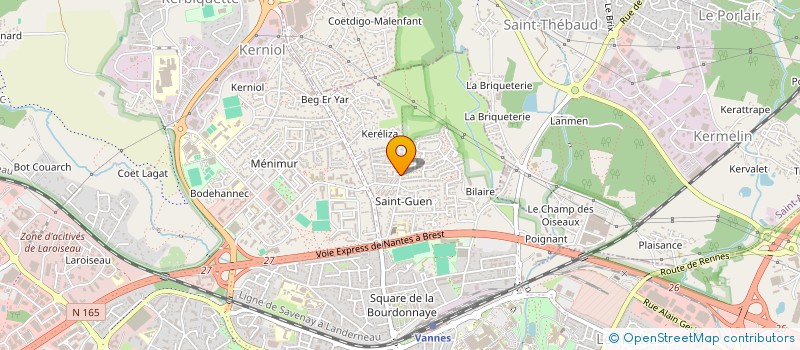 localisation de l'entreprise COPROP IMMEUBLE 73 RUE JOLIOT CURIE 56000 VANNES à VANNES