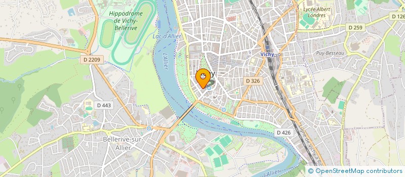 localisation de l'entreprise COPROP IMMEUBLE 8 SQUARE LECLERC  VICHY