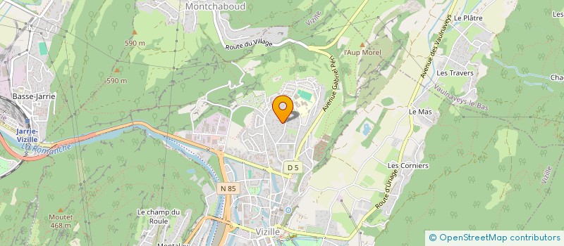 localisation de l'entreprise COPROP IMMEUBLE LES ECHEVINS  VIZILLE