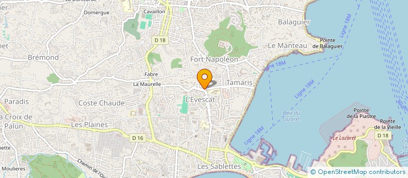 localisation de l'entreprise COPROP JARDINS DALIZARINE à LA SEYNE-SUR-MER