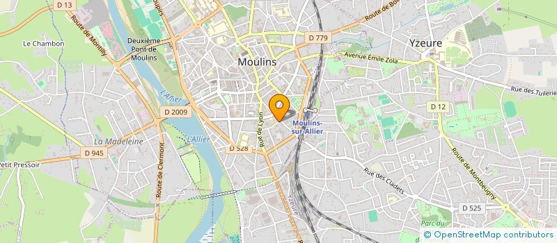 localisation de l'entreprise COPROP JARDINS DE VILLARS  MOULINS