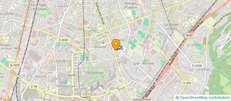 localisation de l'entreprise COPROP JARDINS L EMPEREUR  GRENOBLE