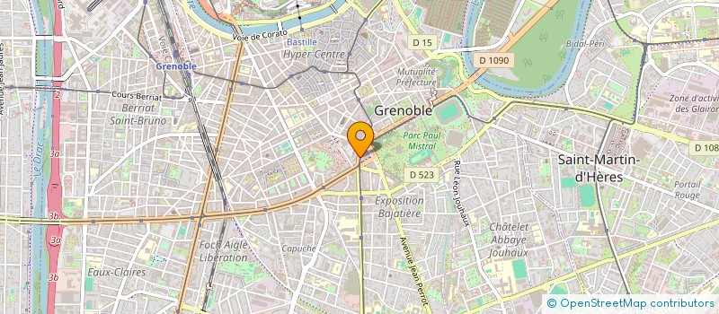 localisation de l'entreprise COPROP JARDINS MISTRAL  GRENOBLE