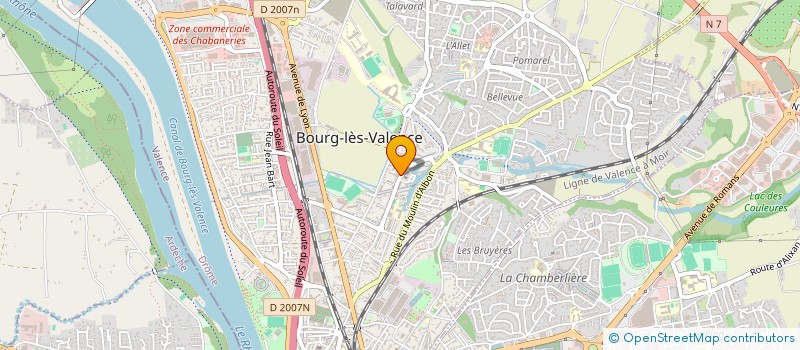 localisation de l'entreprise COPROP JEAN MOULIN  BOURG-LES-VALENCE