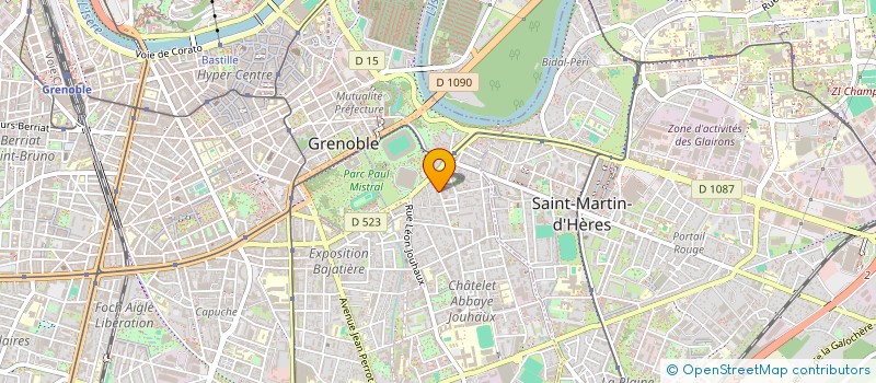 localisation de l'entreprise COPROP JEANNE D ARC  GRENOBLE