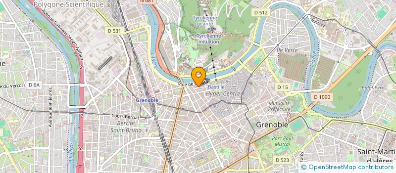 localisation de l'entreprise COPROP JULES FERRY  GRENOBLE