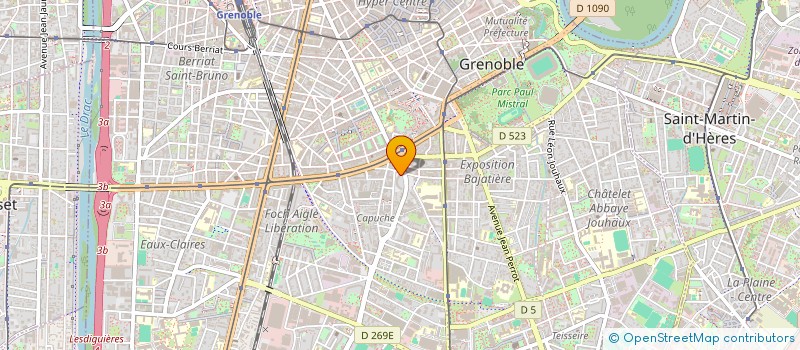 localisation de l'entreprise COPROP L ARC EN CIEL  GRENOBLE