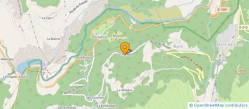 localisation de l'entreprise COPROP L EPERON  LES DEUX ALPES