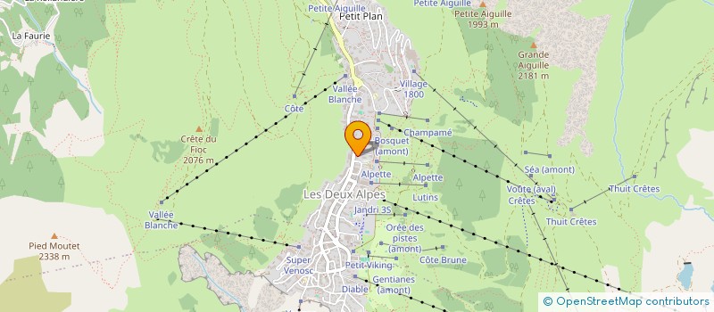 localisation de l'entreprise COPROP L ETENDARD  LES DEUX ALPES