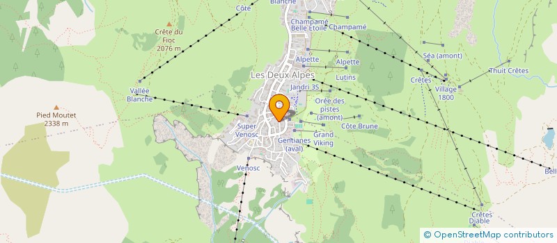 localisation de l'entreprise COPROP L OLYMPE  LES DEUX ALPES