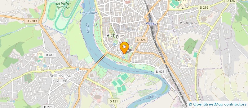 localisation de l'entreprise COPROP L ORANGERIE à VICHY