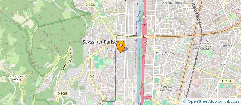 localisation de l'entreprise COPROP LA CHENEVARIE  SEYSSINET-PARISET