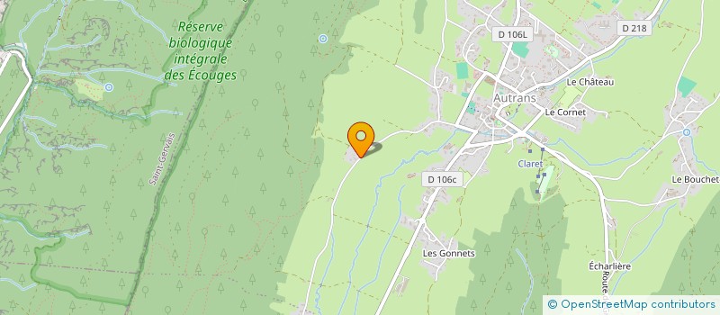 localisation de l'entreprise COPROP LA CROIX DES RAMEAUX  AUTRANS-MEAUDRE EN VERCORS