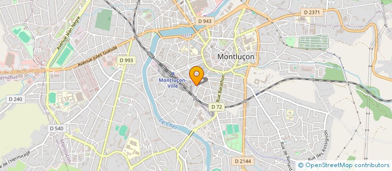 localisation de l'entreprise COPROP LA LOMBARDIE à MONTLUCON