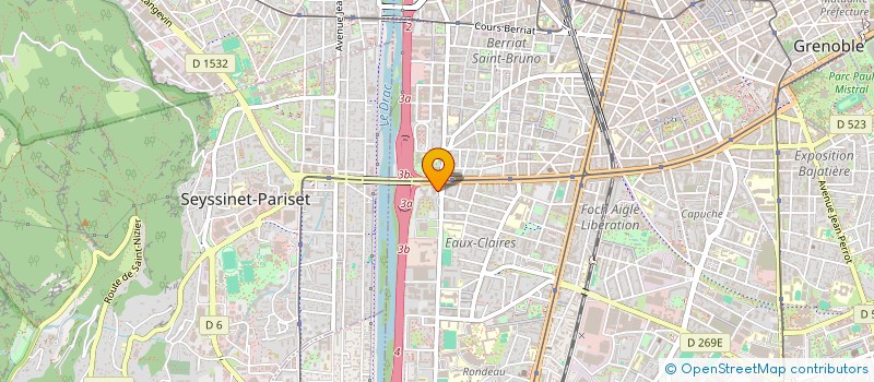 localisation de l'entreprise COPROP LA PORTE DE L OUEST  GRENOBLE