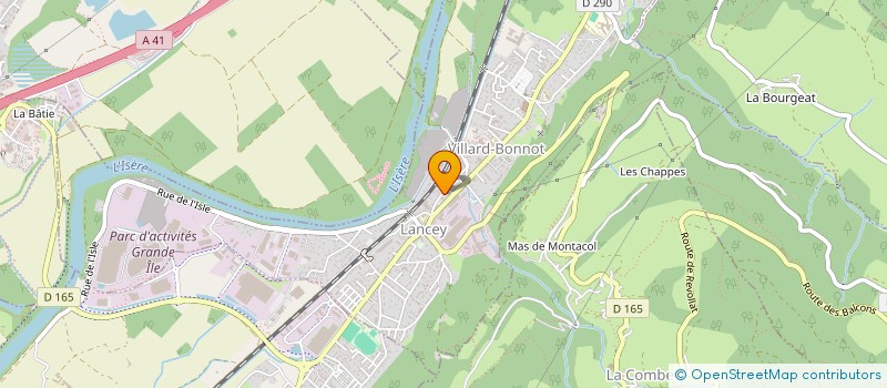 localisation de l'entreprise COPROP LA POSTE  VILLARD-BONNOT