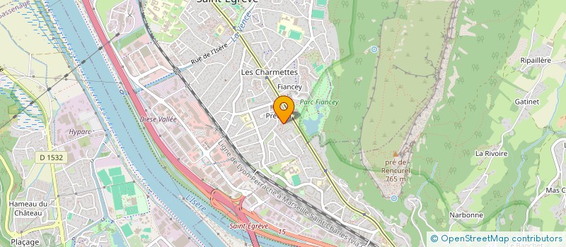 localisation de l'entreprise COPROP LA RESIDENCE  SAINT-EGREVE