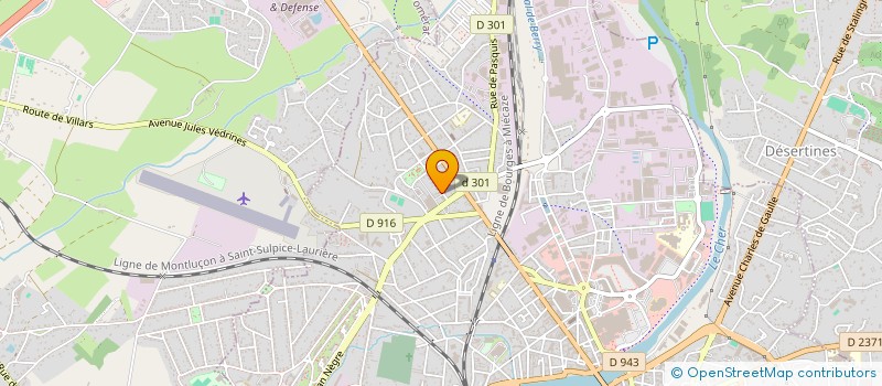 localisation de l'entreprise COPROP LA ROSERAIE à MONTLUCON