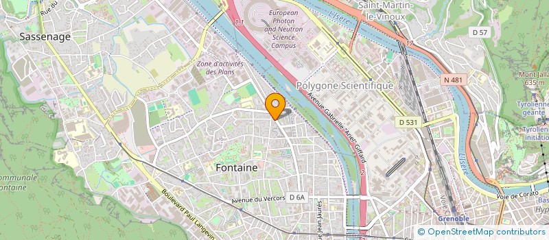 localisation de l'entreprise COPROP LA SAULNE 2 BD CURIE  FONTAINE