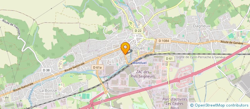 localisation de l'entreprise COPROP LA SEREINE  MONTLUEL