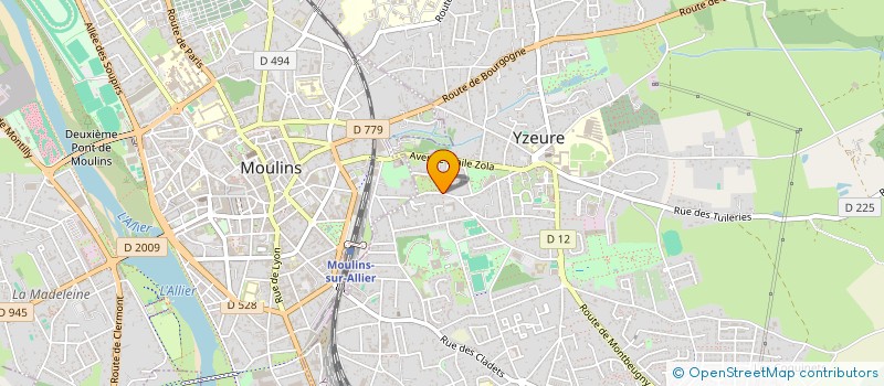 localisation de l'entreprise COPROP LE BELLE CROIX  YZEURE