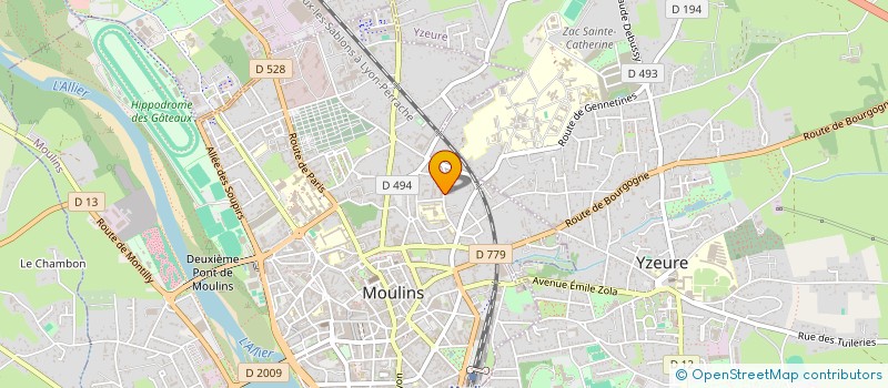 localisation de l'entreprise COPROP LE BOURBON  MOULINS