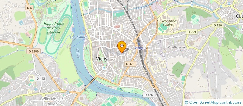 localisation de l'entreprise COPROP LE BOURBON  VICHY