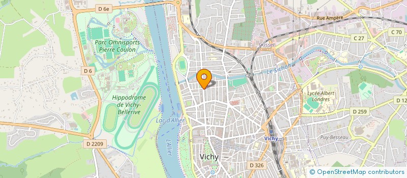 localisation de l'entreprise COPROP LE CALLOU AV THERM  VICHY