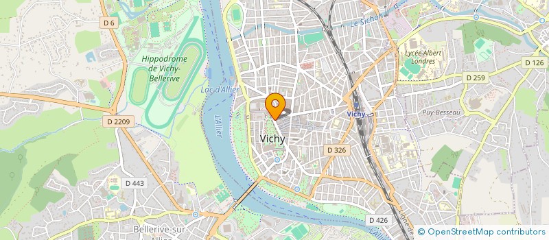 localisation de l'entreprise COPROP LE CARLTON  VICHY