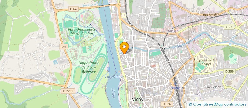 localisation de l'entreprise COPROP LE CHANTILLY  VICHY