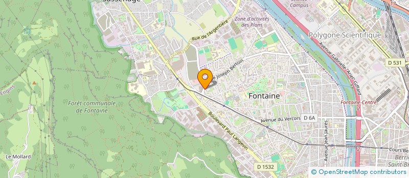 localisation de l'entreprise COPROP LE CHARVET  FONTAINE