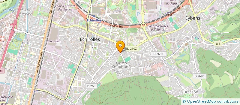 localisation de l'entreprise COPROP LE CHATEAU TOUR B à ECHIROLLES