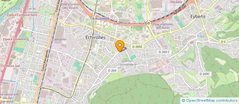 localisation de l'entreprise COPROP LE CHATEAU TOUR D à ECHIROLLES