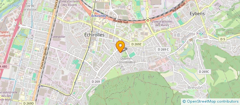 localisation de l'entreprise COPROP LE CHATEAU TOUR E à ECHIROLLES