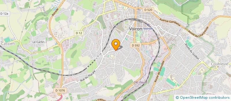 localisation de l'entreprise COPROP LE COTEAU  VOIRON