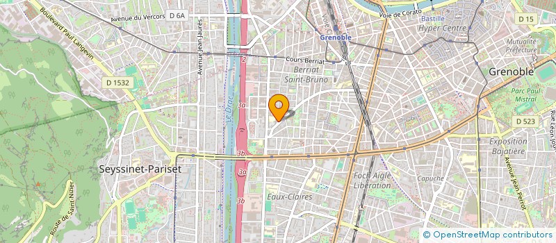 localisation de l'entreprise COPROP LE DRAC  GRENOBLE