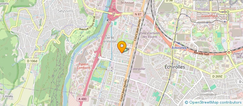 localisation de l'entreprise COPROP LE DUC DE KENT  ECHIROLLES