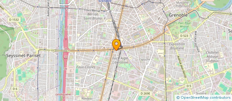 localisation de l'entreprise COPROP LE FOCH  GRENOBLE