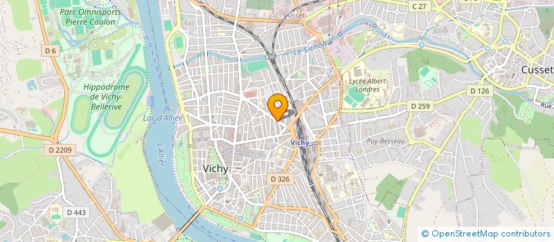 localisation de l'entreprise COPROP LE GRILLON à VICHY