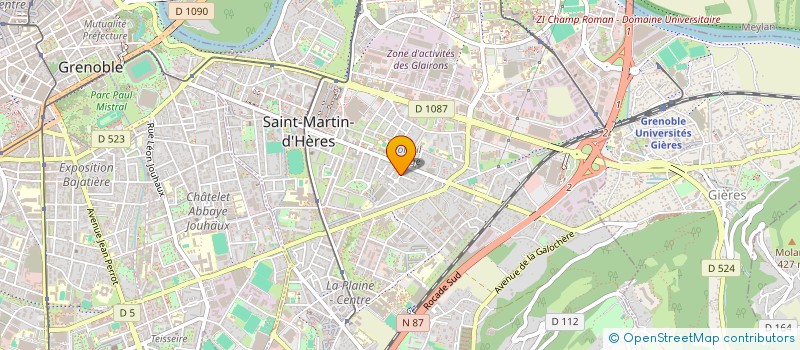 localisation de l'entreprise COPROP LE GUEYMARD  SAINT-MARTIN-D'HERES