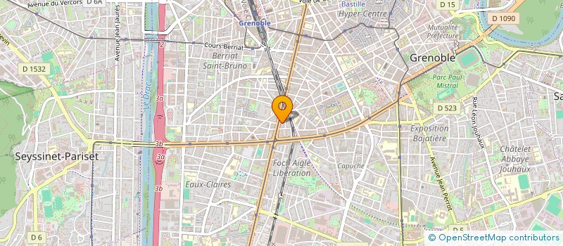 localisation de l'entreprise COPROP LE JAURES AIGLE  GRENOBLE