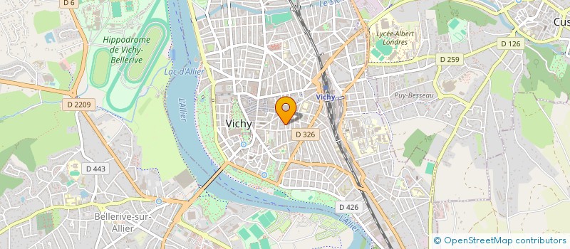 localisation de l'entreprise COPROP LE MAINTENON  VICHY